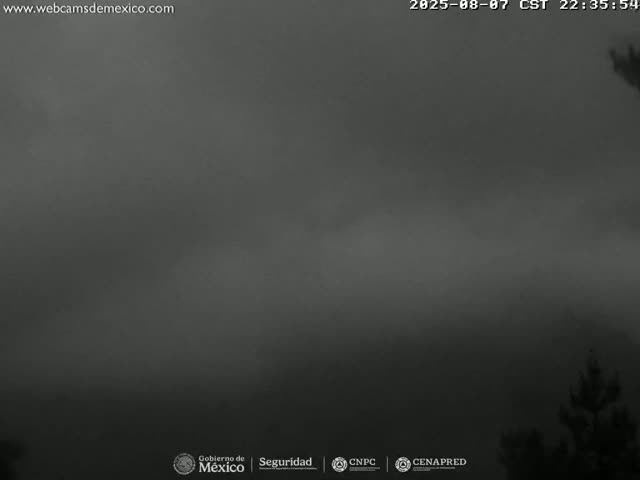 Volcán Popocatepetl Volcano from Tlamacas Live Cam  - San Nicolas de los Ranchos, Puebla, Mexico
