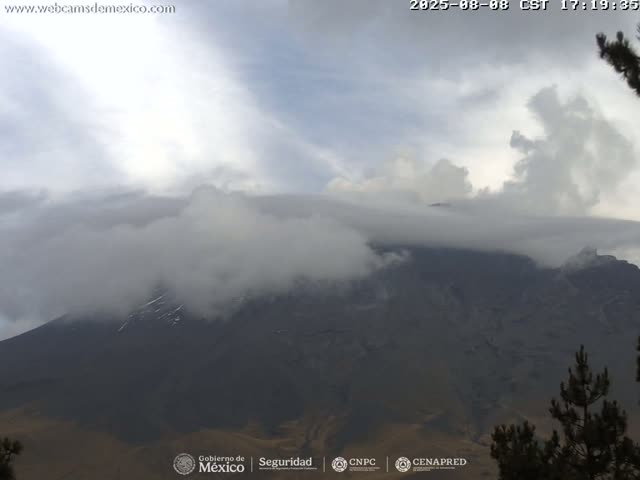 Volcán Popocatepetl Volcano from Tlamacas Live Cam  - San Nicolas de los Ranchos, Puebla, Mexico