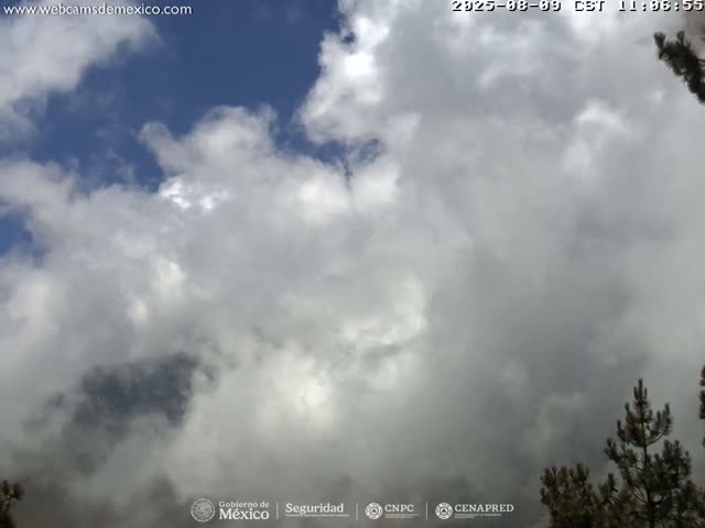 Volcán Popocatepetl Volcano from Tlamacas Live Cam  - San Nicolas de los Ranchos, Puebla, Mexico