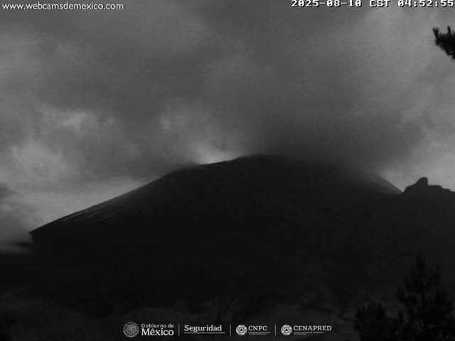 Volcán Popocatepetl Volcano from Tlamacas Live Cam  - San Nicolas de los Ranchos, Puebla, Mexico