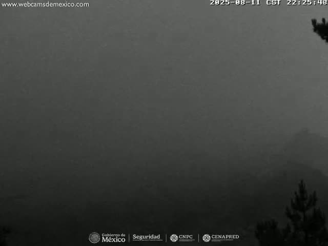 Volcán Popocatepetl Volcano from Tlamacas Live Cam  - San Nicolas de los Ranchos, Puebla, Mexico