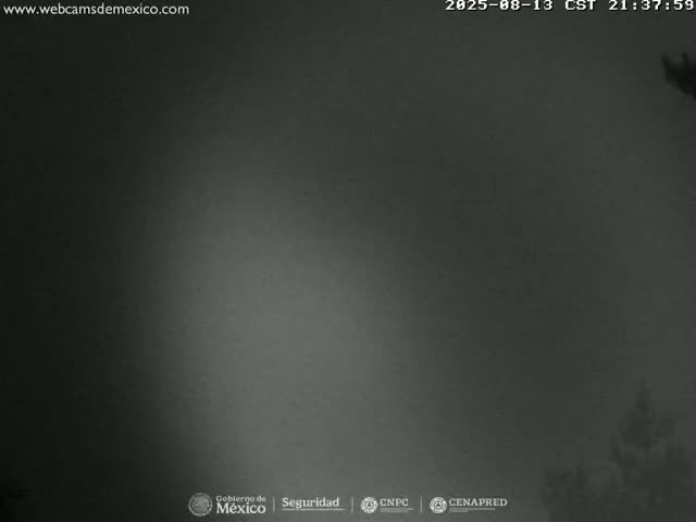 Volcán Popocatepetl Volcano from Tlamacas Live Cam  - San Nicolas de los Ranchos, Puebla, Mexico