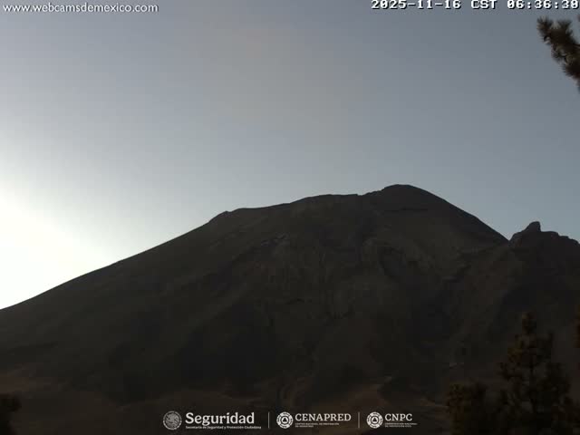 Volcán Popocatepetl Volcano from Tlamacas Live Cam  - San Nicolas de los Ranchos, Puebla, Mexico