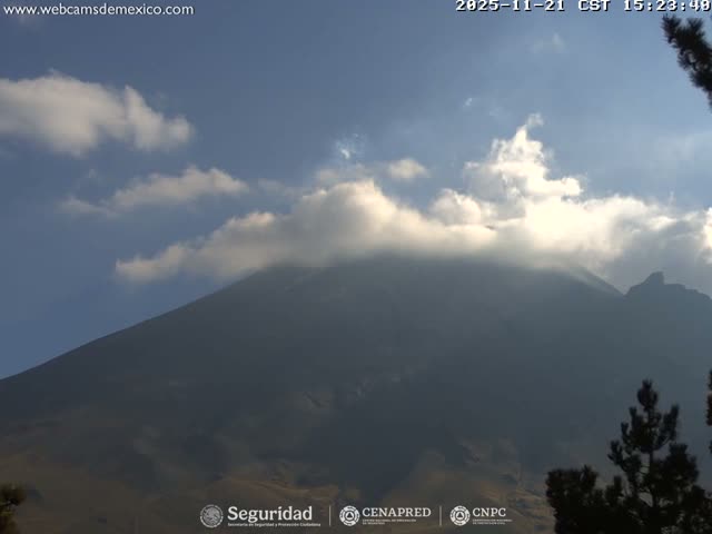 Volcán Popocatepetl Volcano from Tlamacas Live Cam  - San Nicolas de los Ranchos, Puebla, Mexico