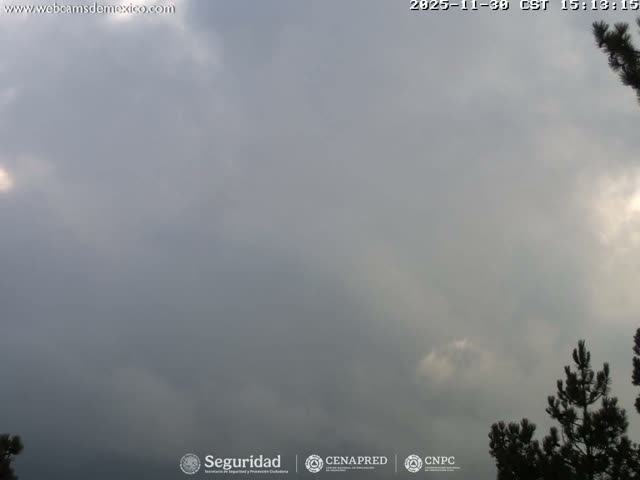 Volcán Popocatepetl Volcano from Tlamacas Live Cam  - San Nicolas de los Ranchos, Puebla, Mexico