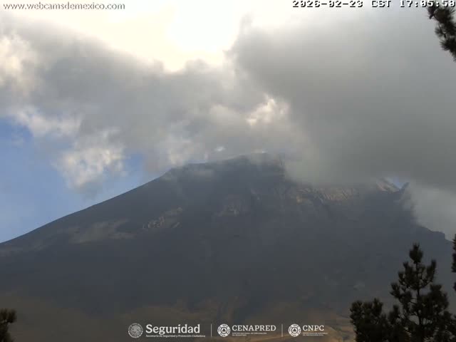Volcán Popocatepetl Volcano from Tlamacas Live Cam  - San Nicolas de los Ranchos, Puebla, Mexico