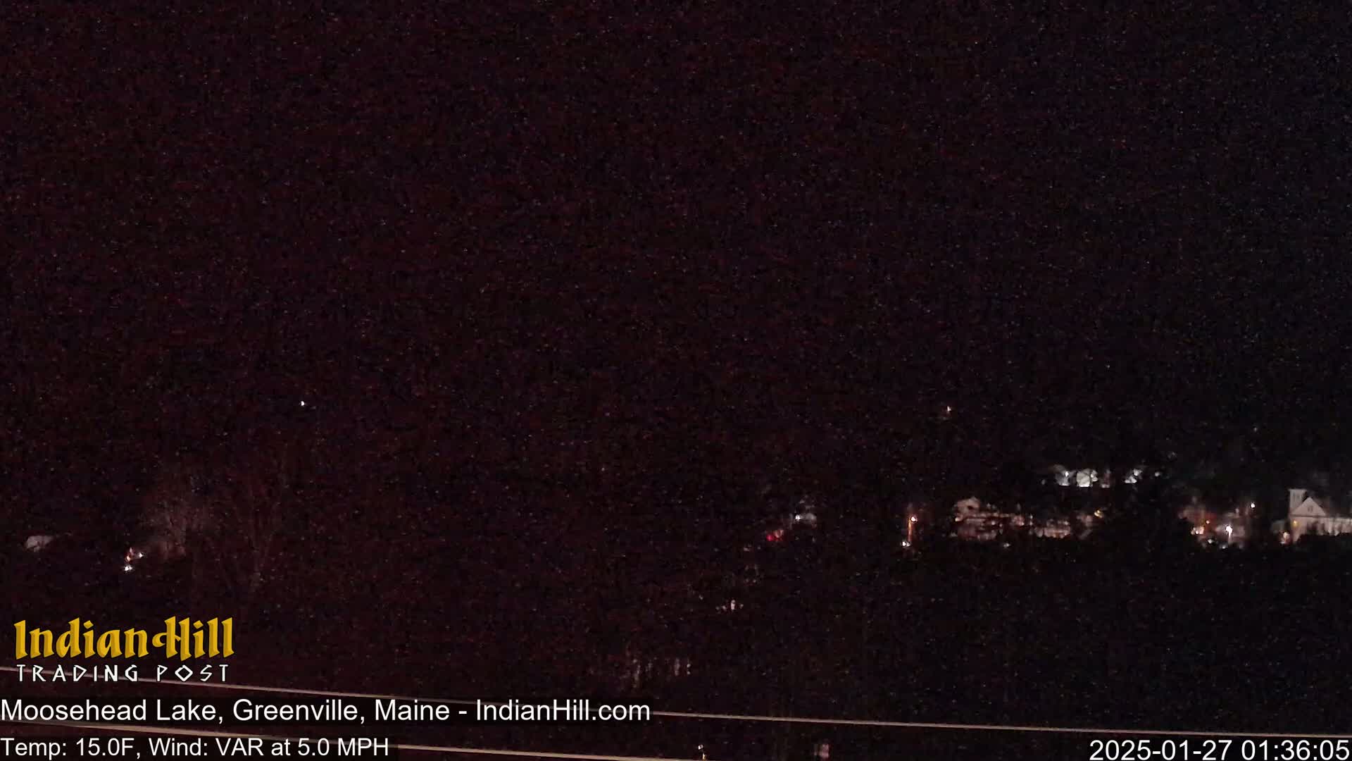 Moosehead Lake Skyline Live Cam - Maine, USA