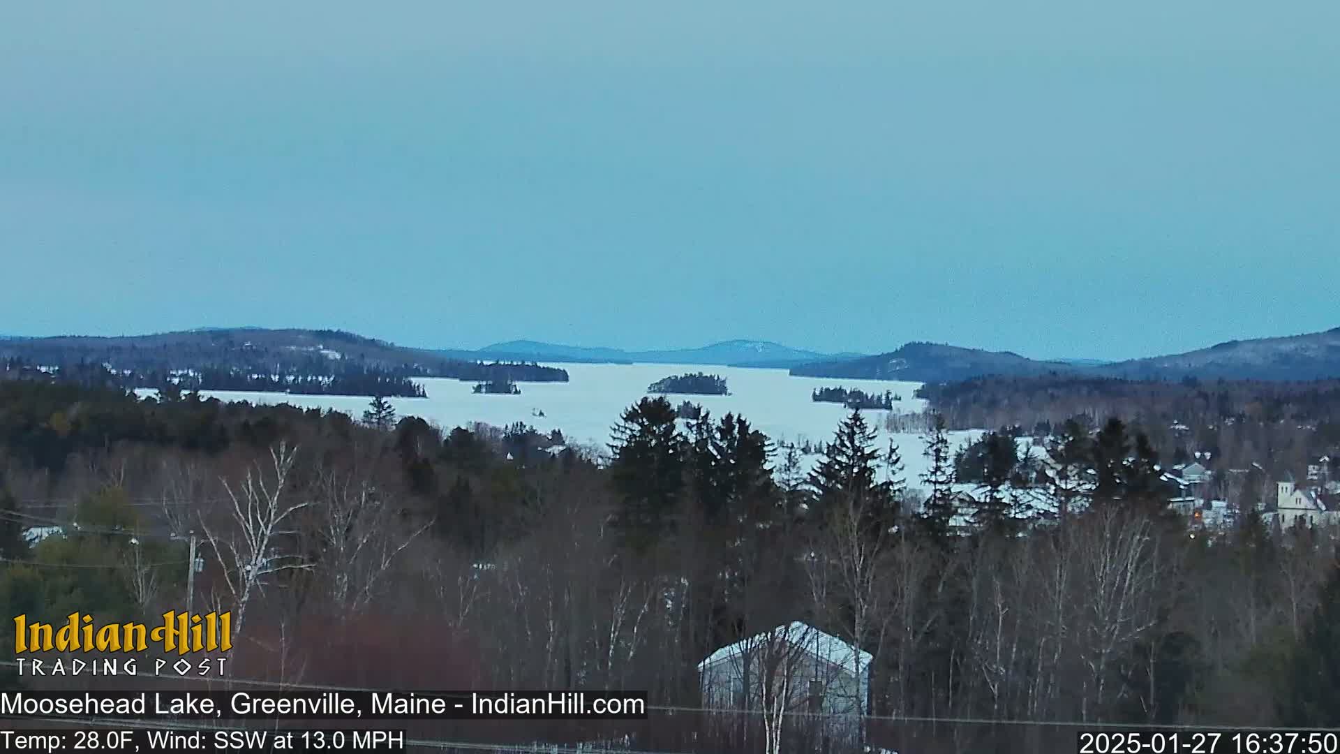 Moosehead Lake Skyline Live Cam - Maine, USA