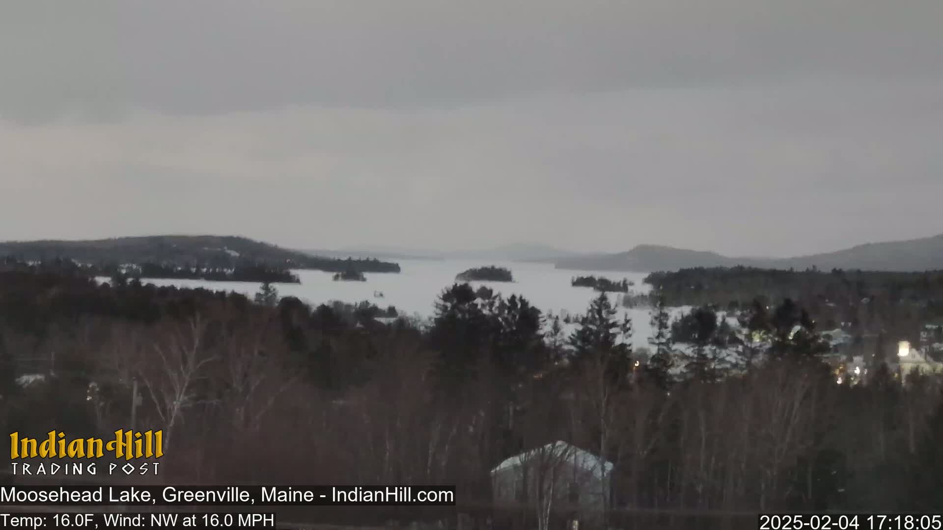 Moosehead Lake Skyline Live Cam - Maine, USA
