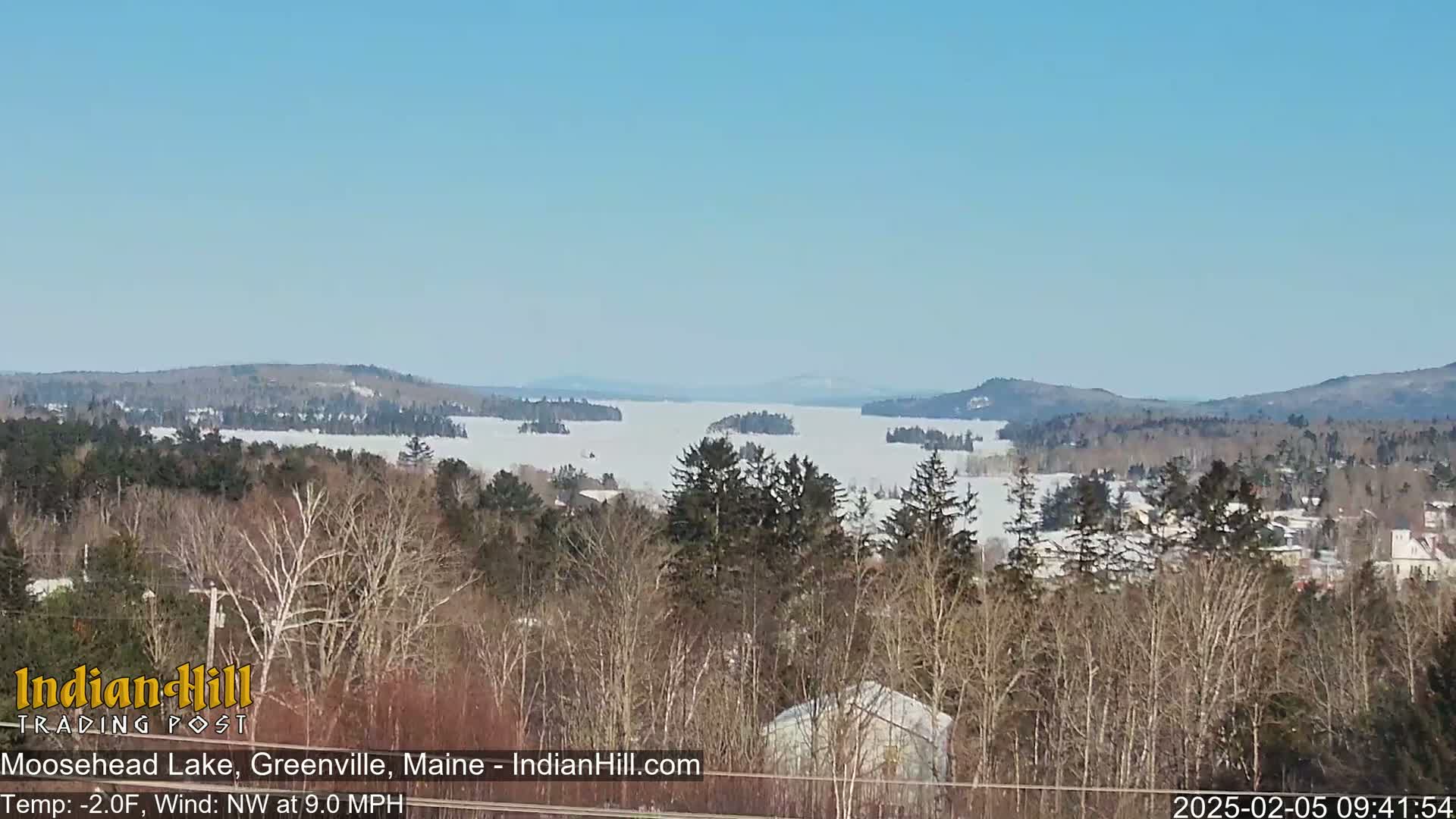Moosehead Lake Skyline Live Cam - Maine, USA