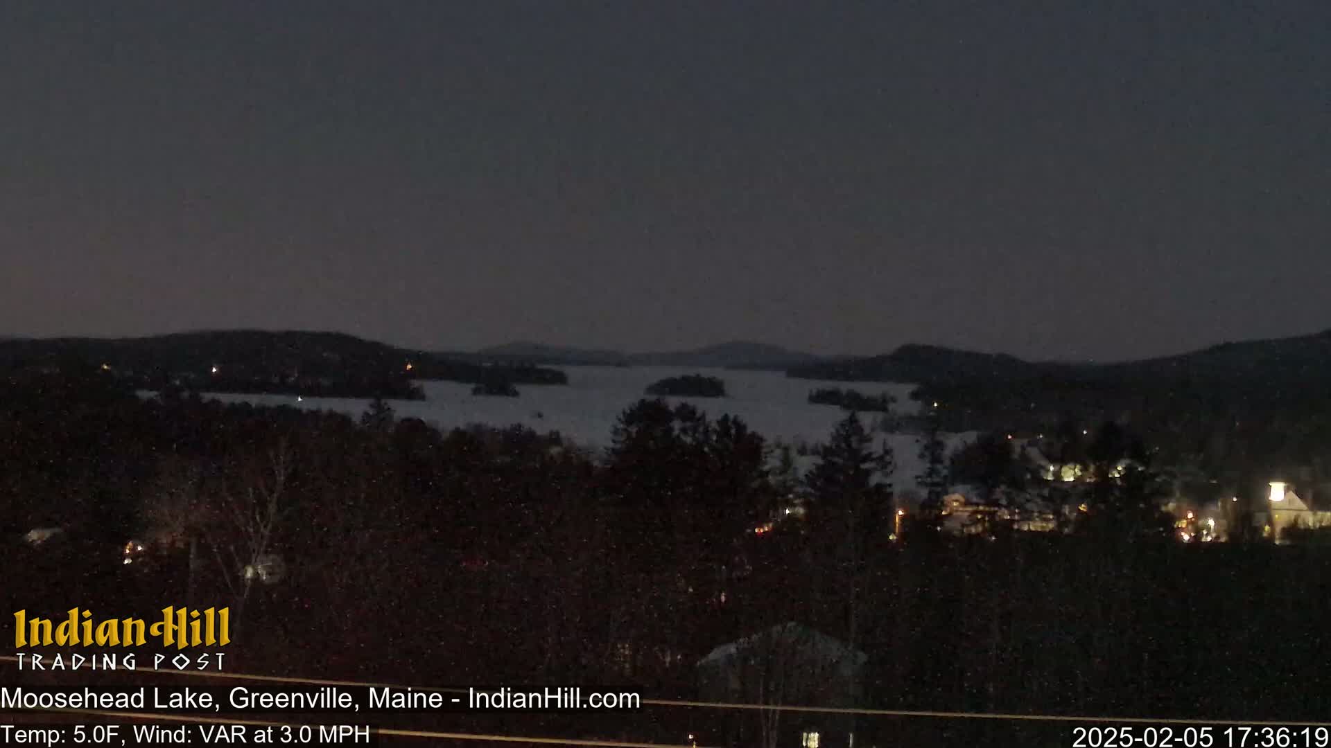 Moosehead Lake Skyline Live Cam - Maine, USA