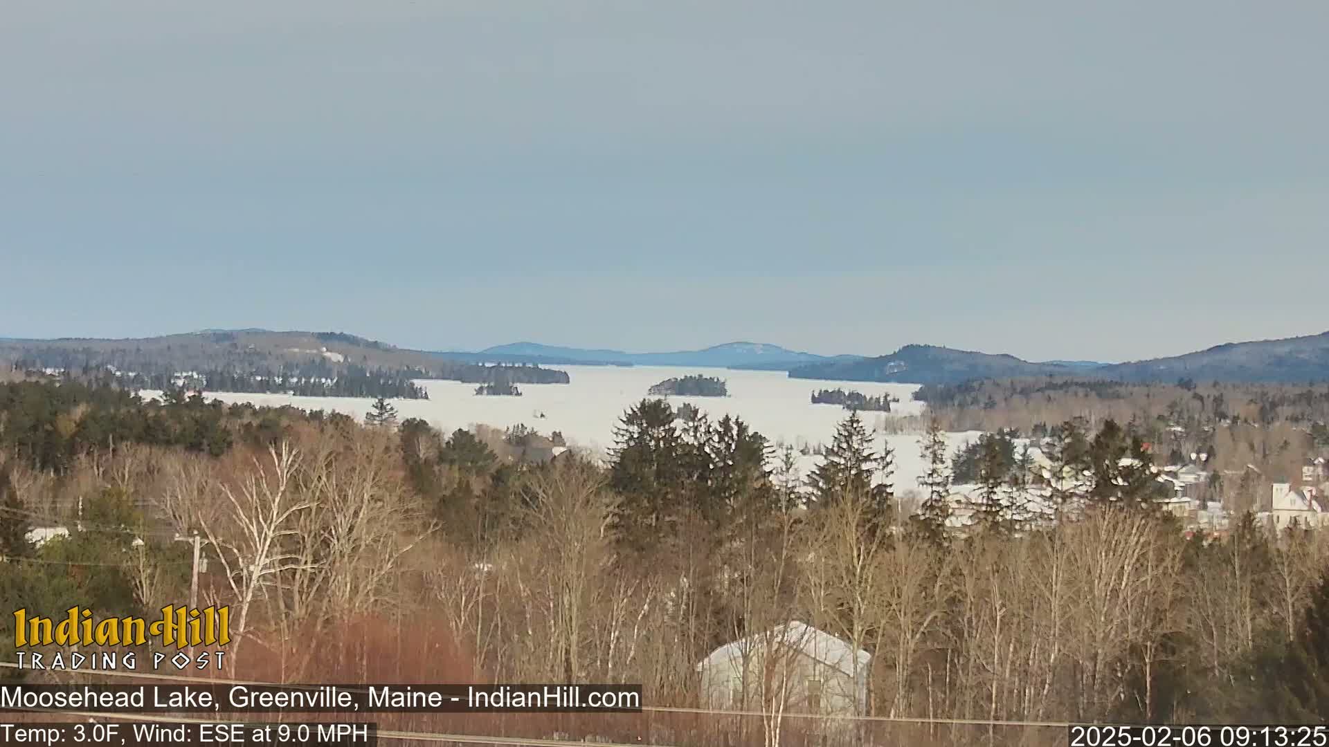 Moosehead Lake Skyline Live Cam - Maine, USA
