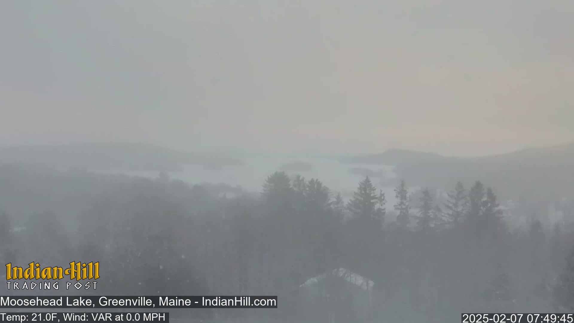 Moosehead Lake Skyline Live Cam - Maine, USA