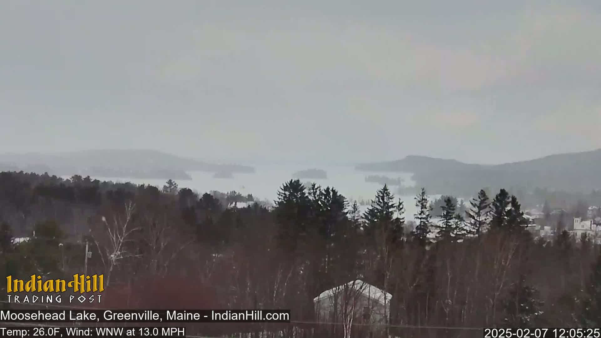 Moosehead Lake Skyline Live Cam - Maine, USA