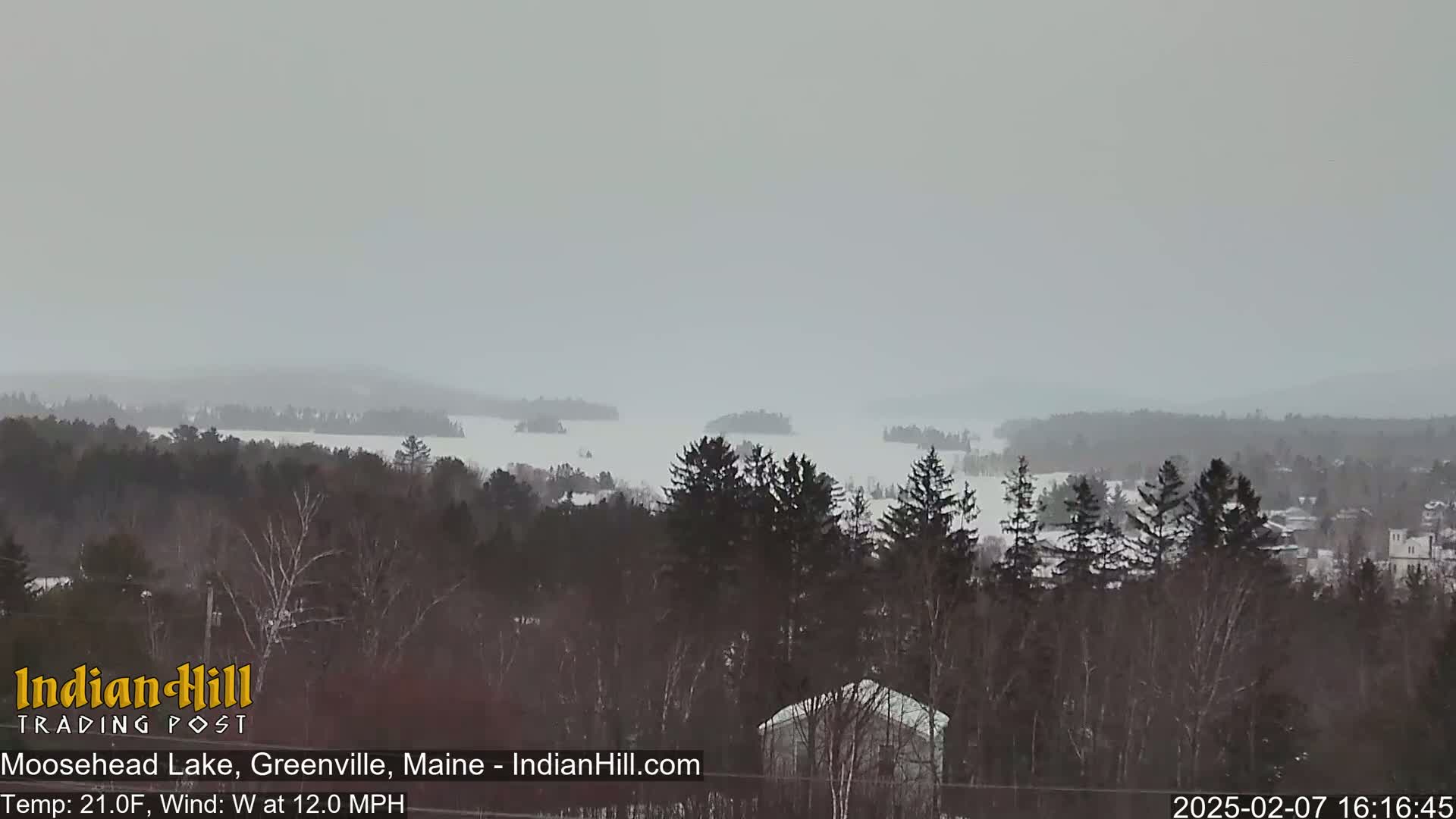 Moosehead Lake Skyline Live Cam - Maine, USA