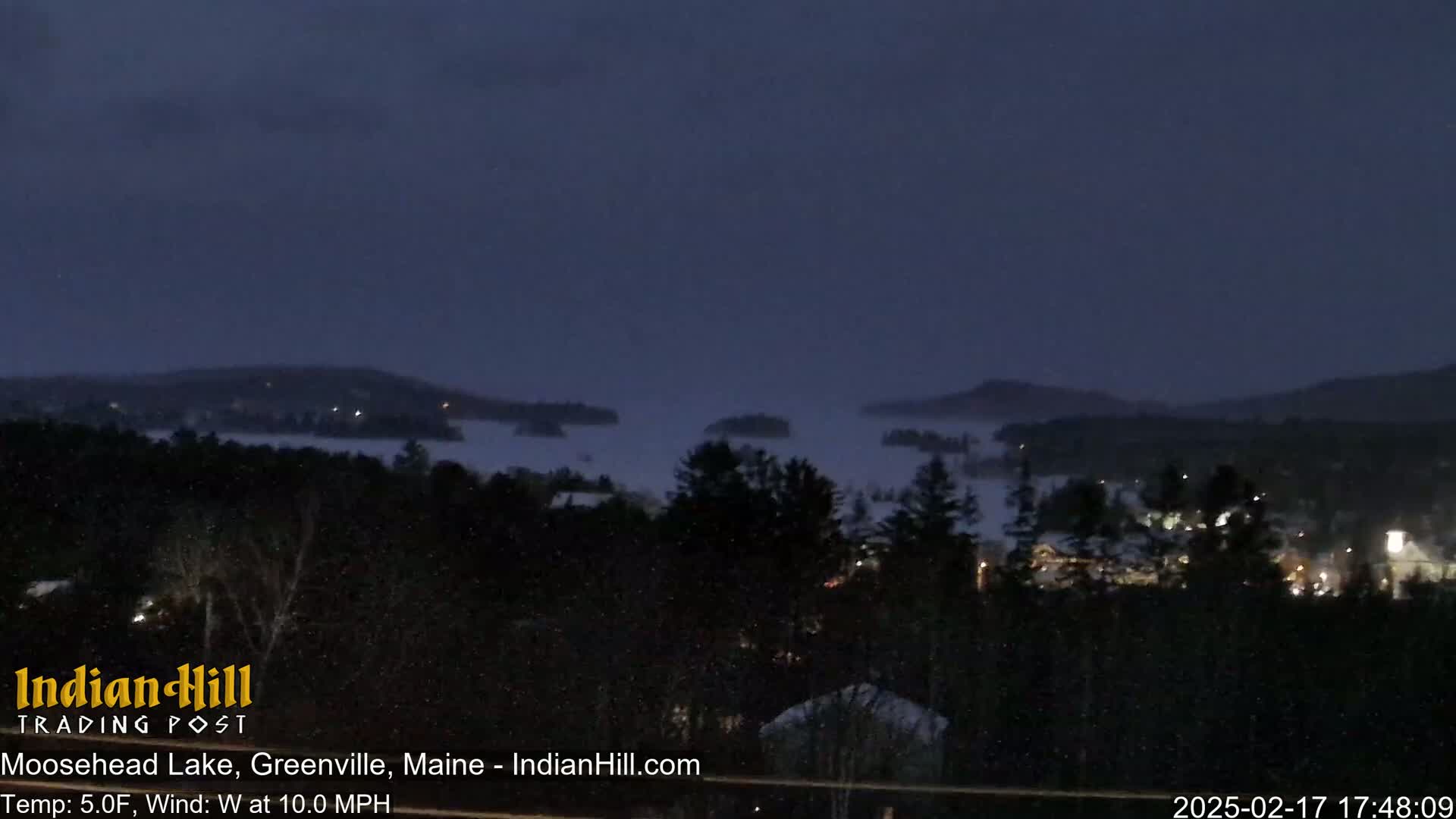 Moosehead Lake Skyline Live Cam - Maine, USA