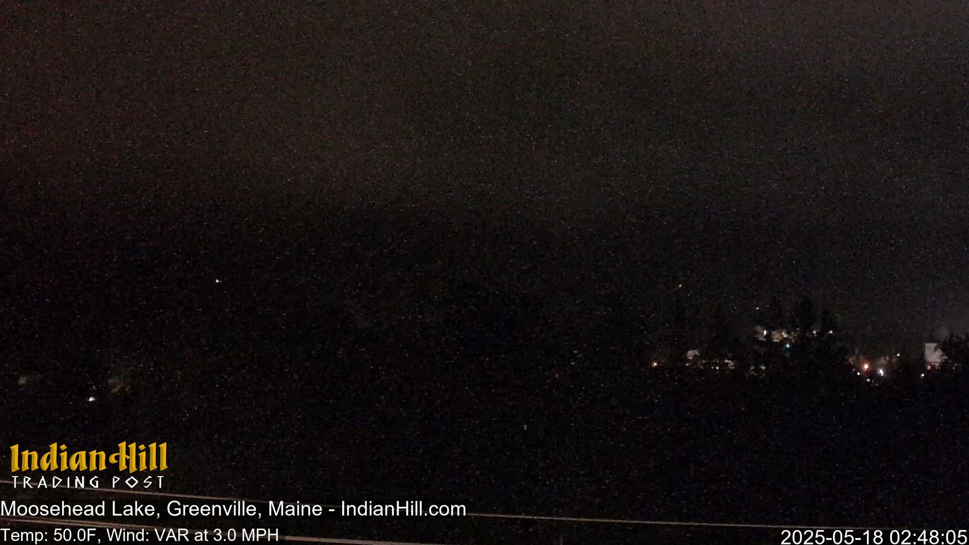 Moosehead Lake Skyline Live Cam - Maine, USA