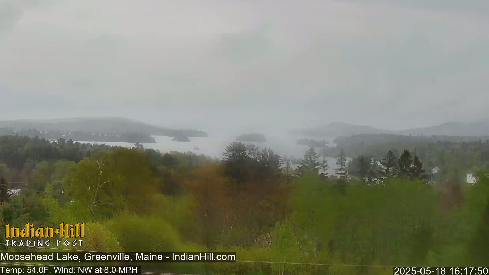 Moosehead Lake Skyline Live Cam - Maine, USA