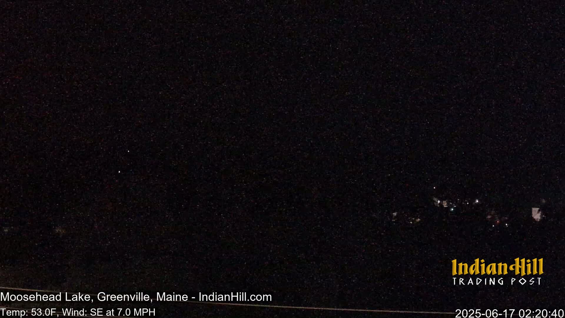 Moosehead Lake Skyline Live Cam - Maine, USA