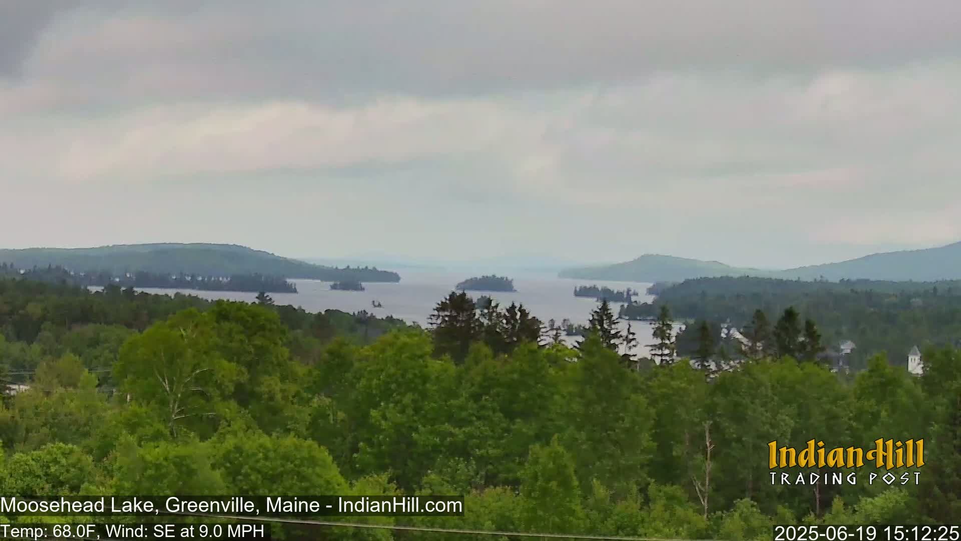 Moosehead Lake Skyline Live Cam - Maine, USA