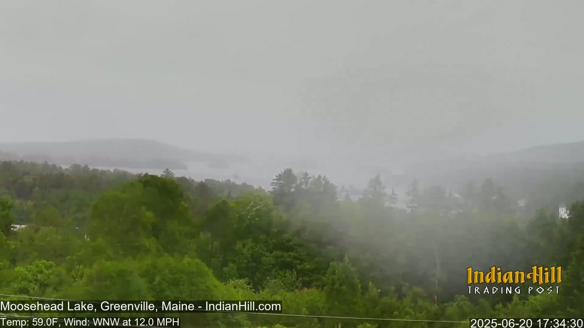 Moosehead Lake Skyline Live Cam - Maine, USA