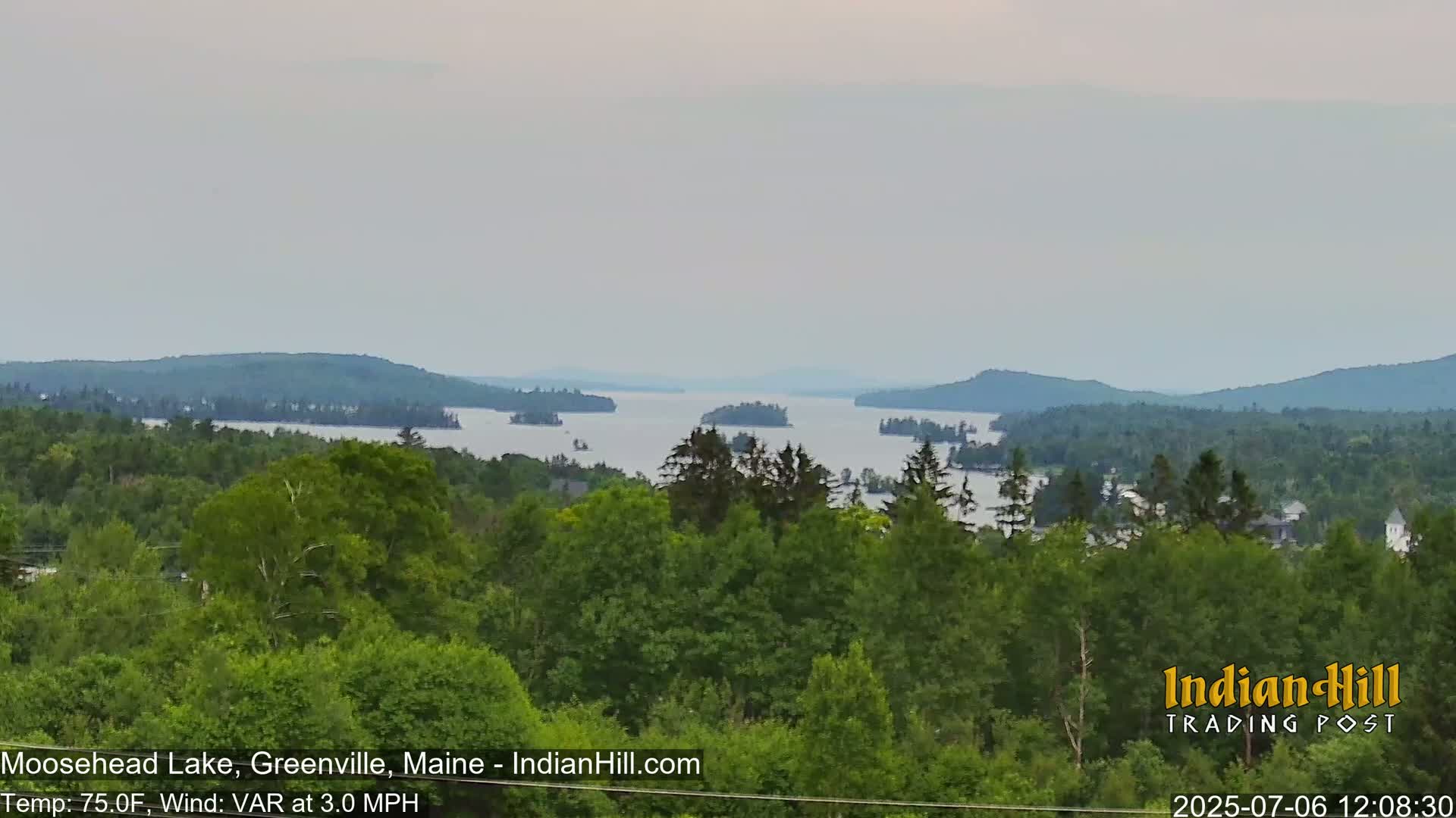 Moosehead Lake Skyline Live Cam - Maine, USA