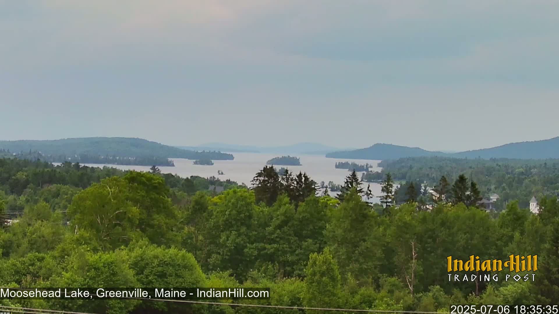 Moosehead Lake Skyline Live Cam - Maine, USA
