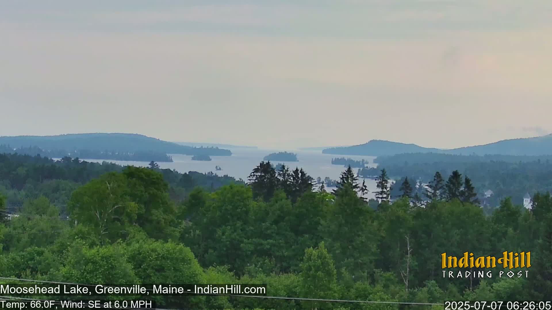 Moosehead Lake Skyline Live Cam - Maine, USA