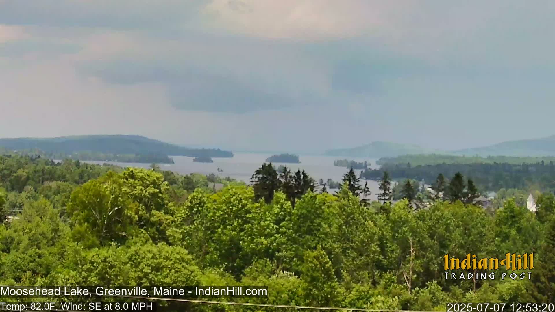 Moosehead Lake Skyline Live Cam - Maine, USA
