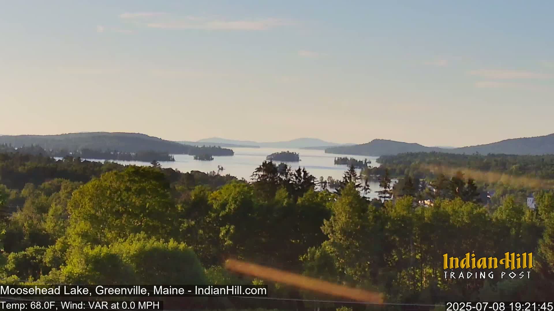Moosehead Lake Skyline Live Cam - Maine, USA