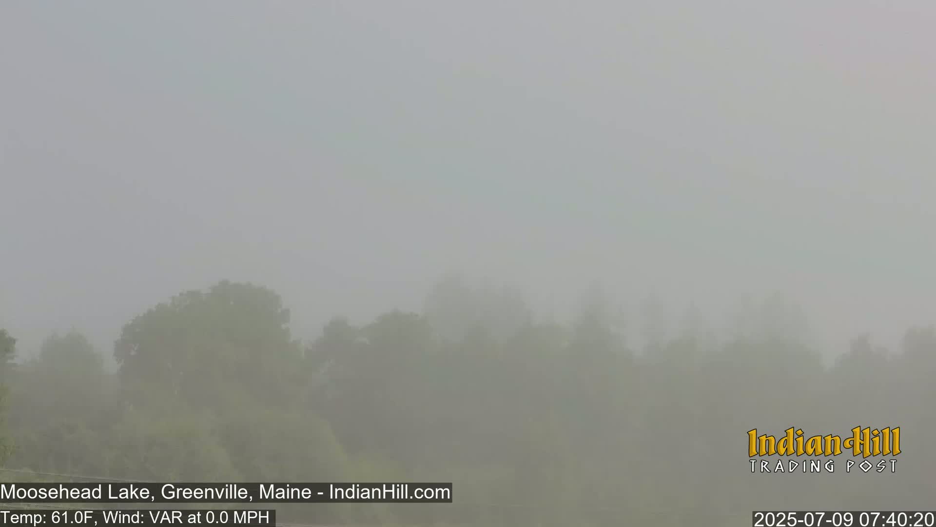 Moosehead Lake Skyline Live Cam - Maine, USA