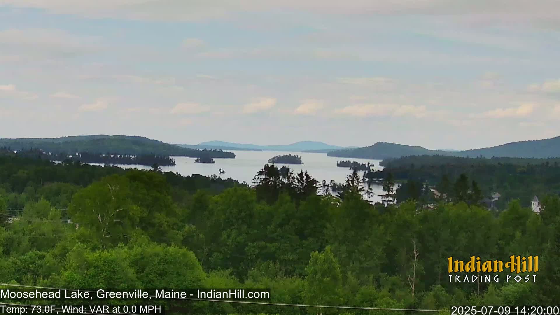 Moosehead Lake Skyline Live Cam - Maine, USA