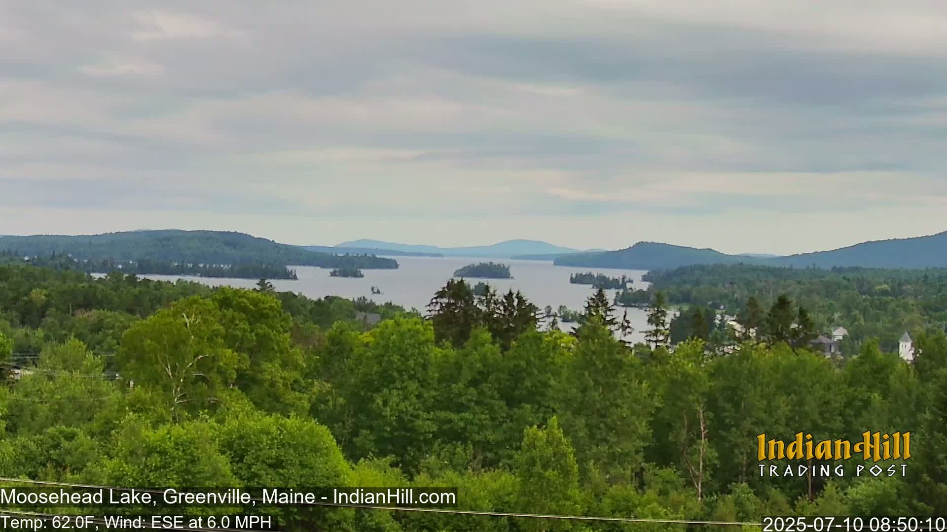 Moosehead Lake Skyline Live Cam - Maine, USA