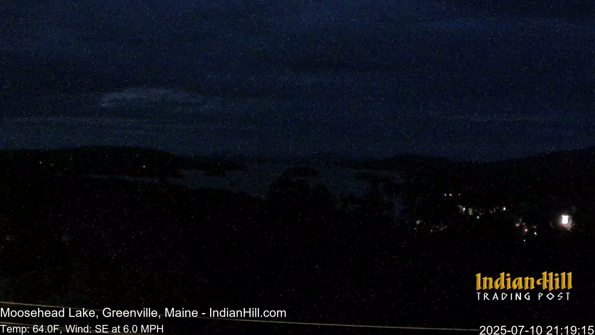 Moosehead Lake Skyline Live Cam - Maine, USA