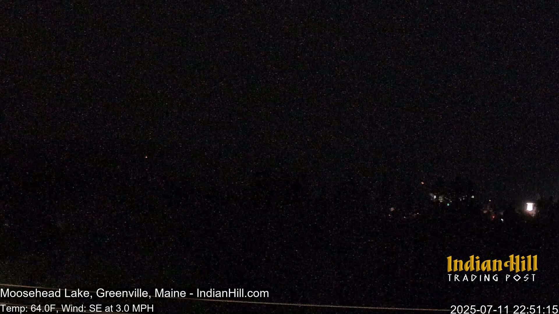 Moosehead Lake Skyline Live Cam - Maine, USA