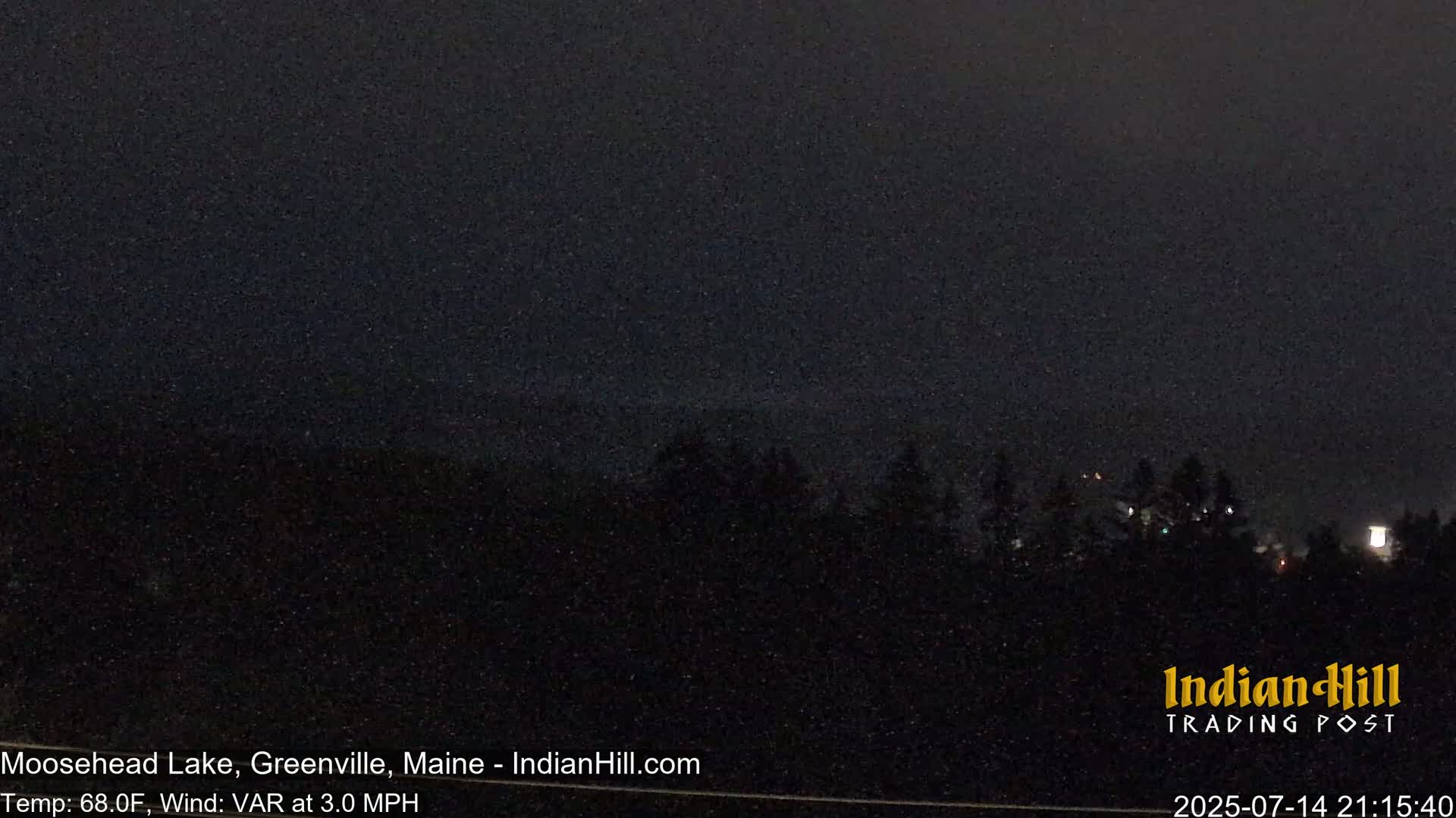 Moosehead Lake Skyline Live Cam - Maine, USA