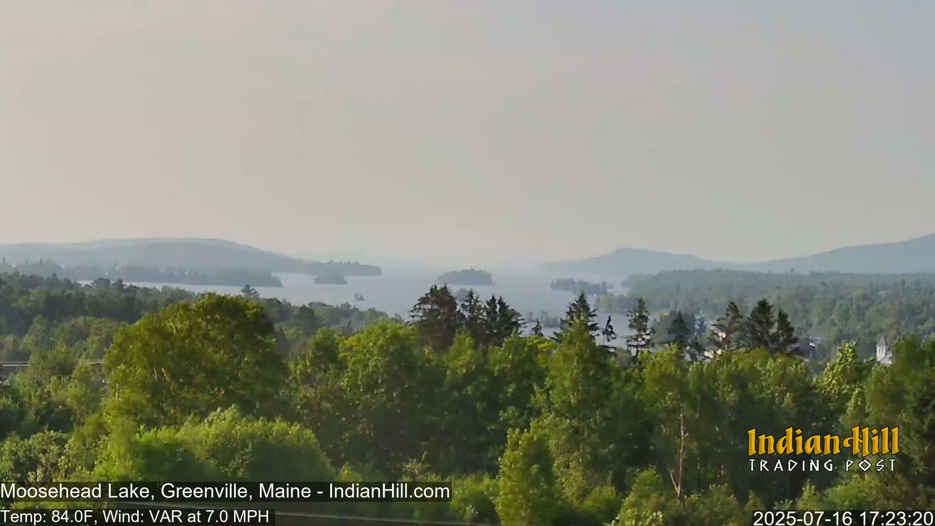 Moosehead Lake Skyline Live Cam - Maine, USA
