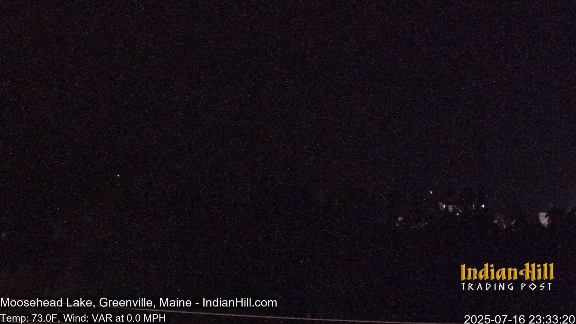 Moosehead Lake Skyline Live Cam - Maine, USA