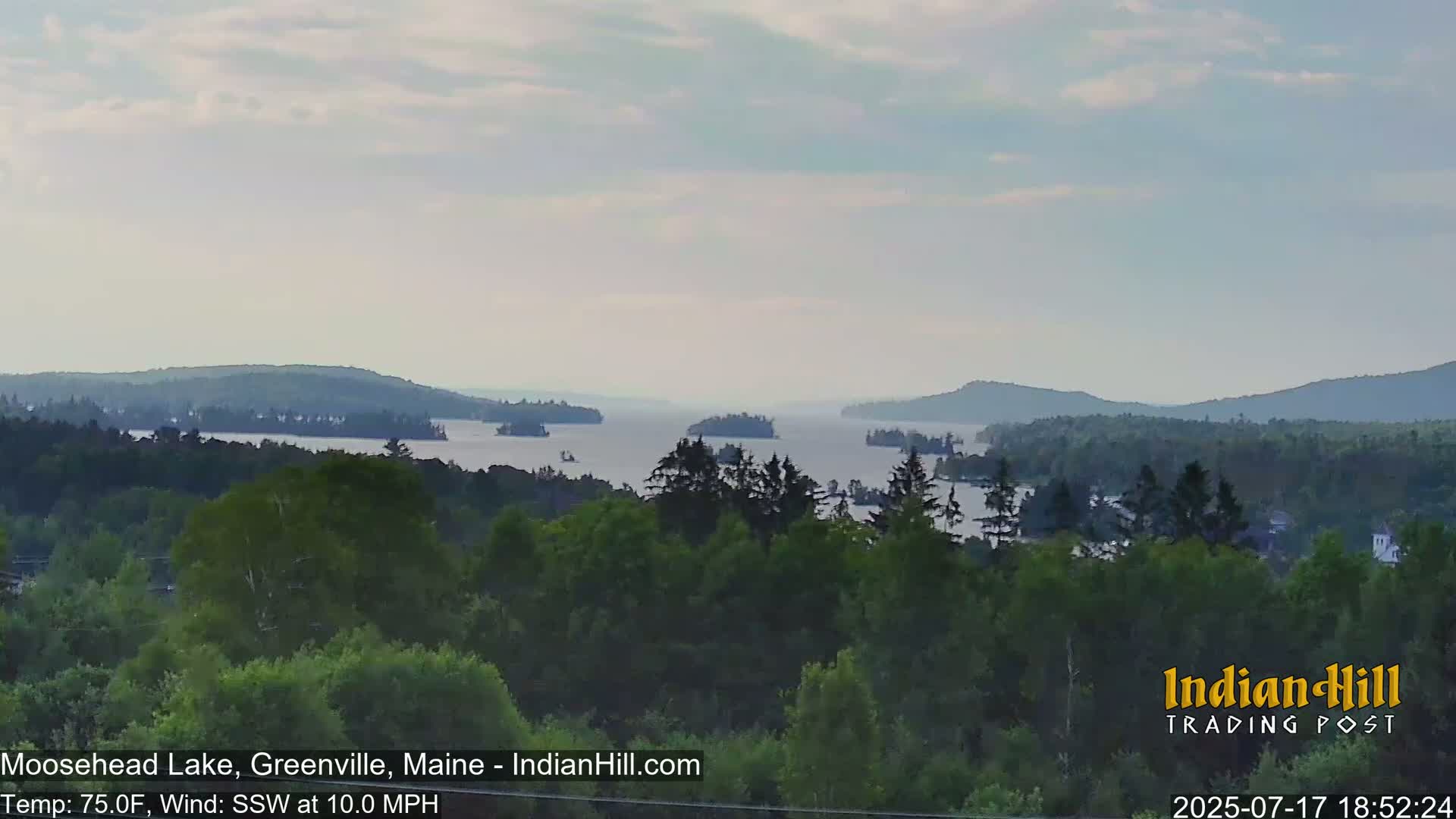 Moosehead Lake Skyline Live Cam - Maine, USA