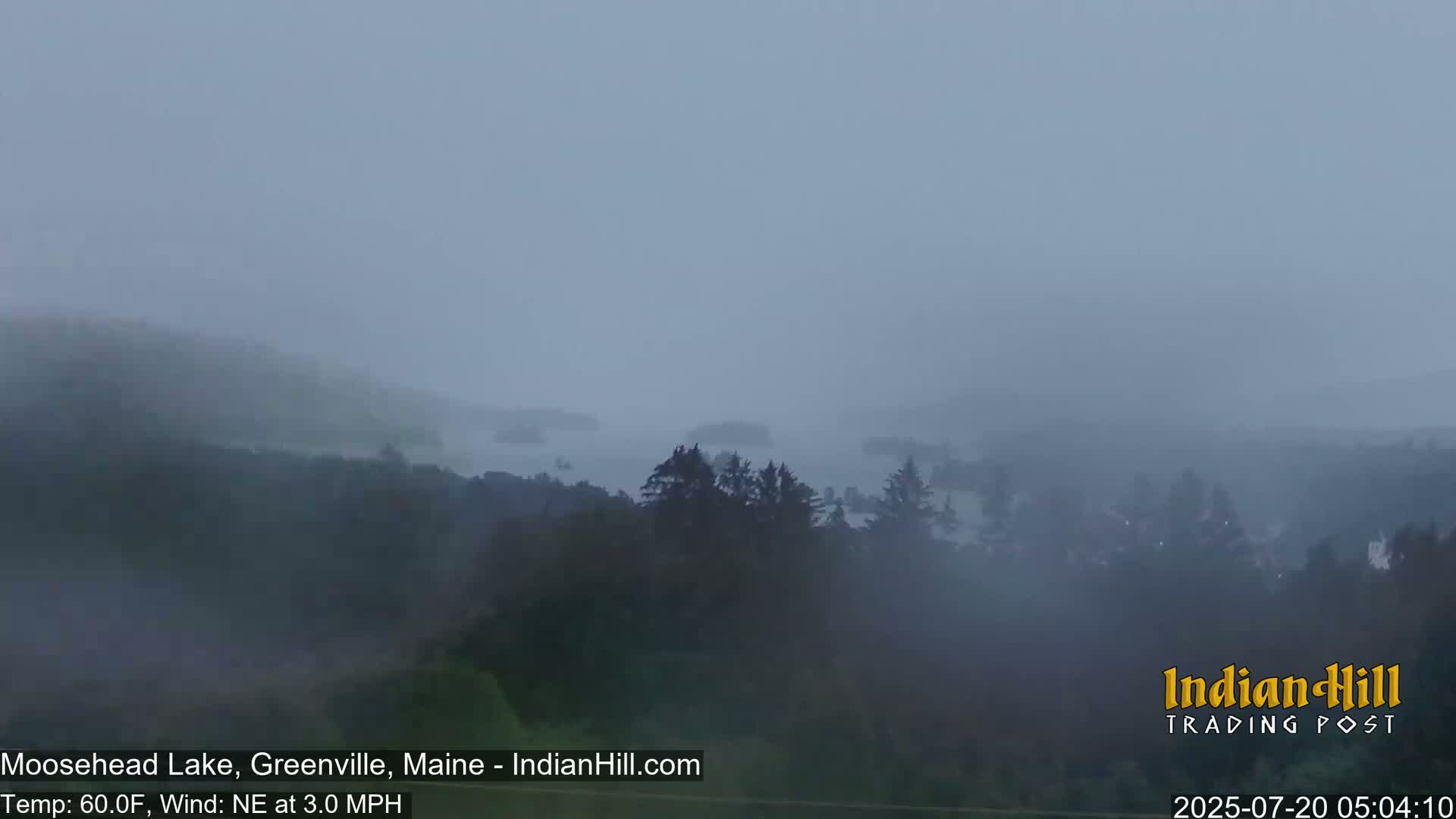 Moosehead Lake Skyline Live Cam - Maine, USA