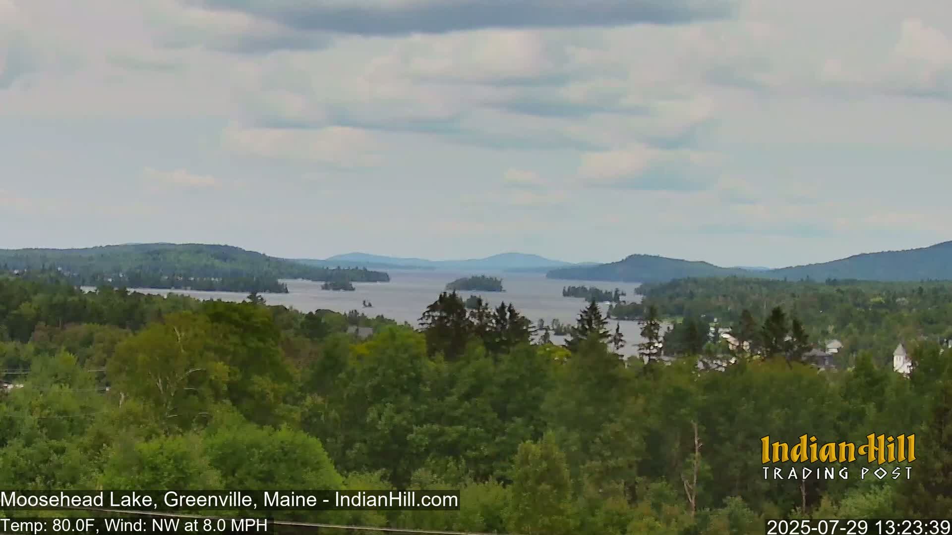 Moosehead Lake Skyline Live Cam - Maine, USA