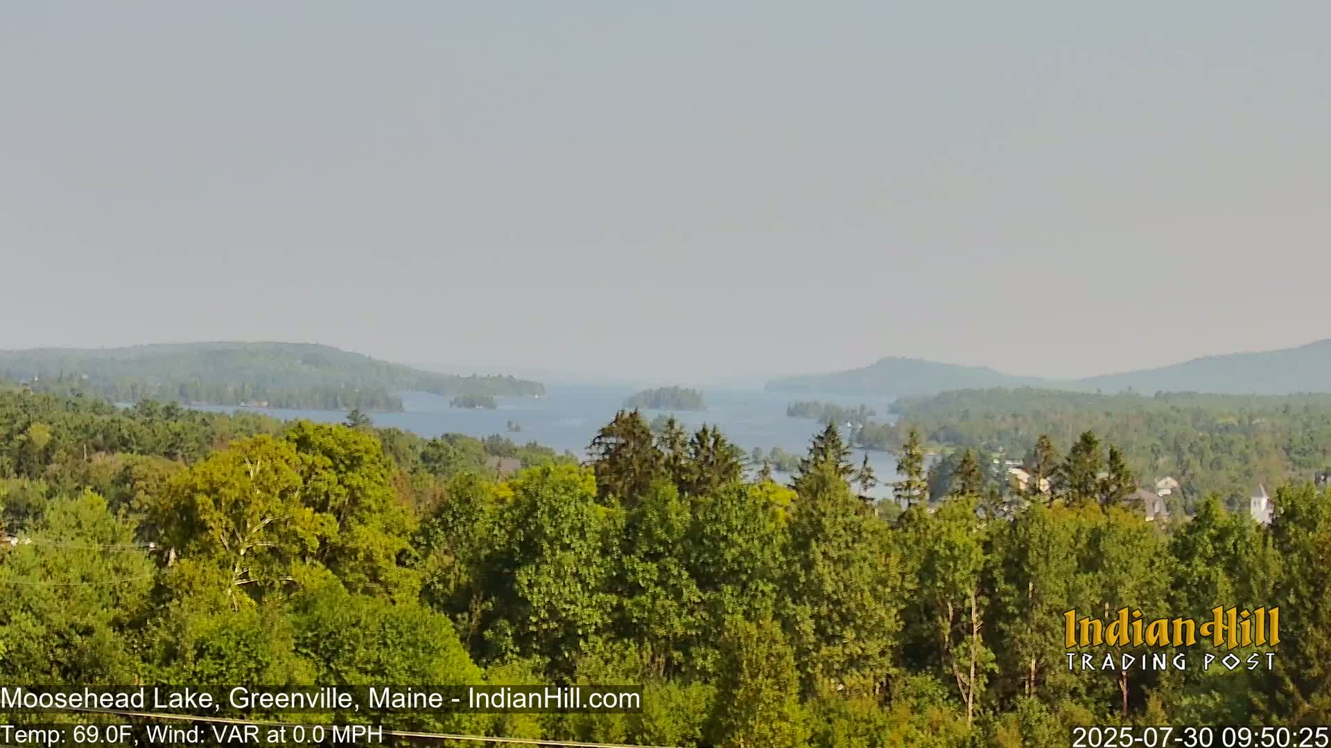 Moosehead Lake Skyline Live Cam - Maine, USA