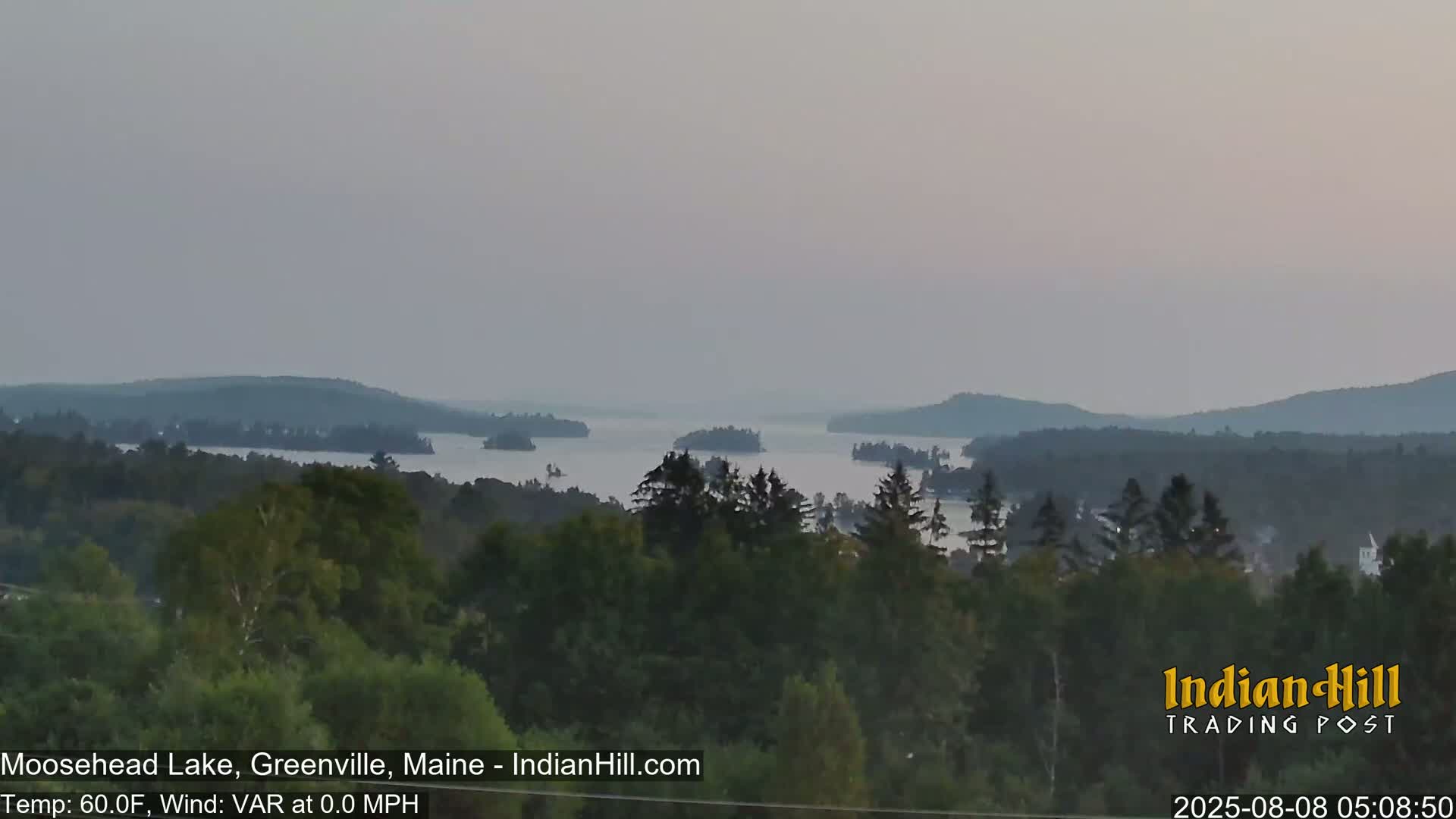 Moosehead Lake Skyline Live Cam - Maine, USA