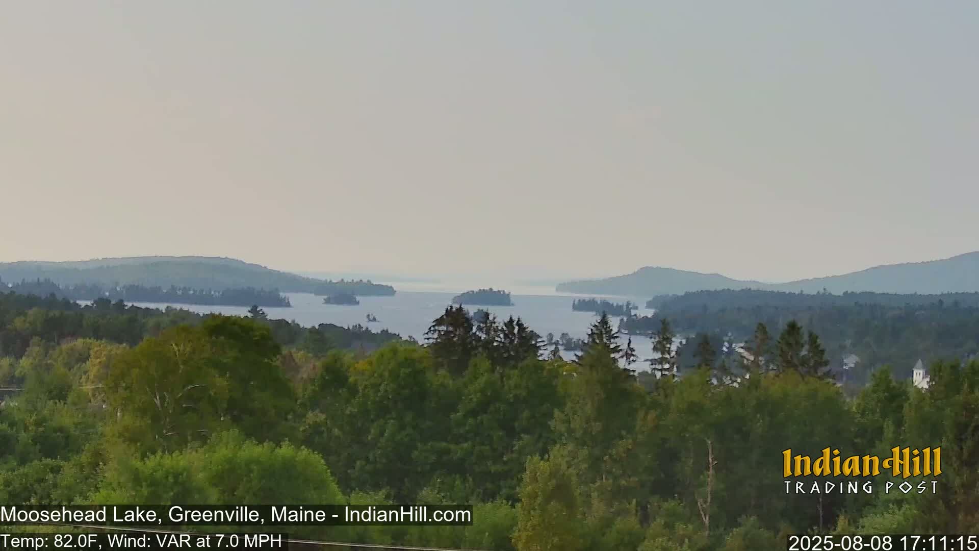 Moosehead Lake Skyline Live Cam - Maine, USA