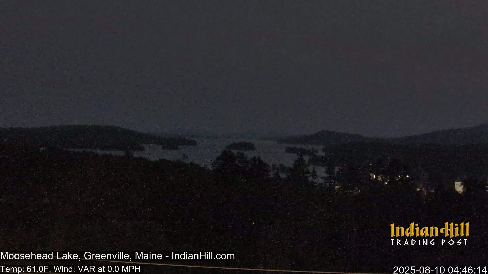 Moosehead Lake Skyline Live Cam - Maine, USA