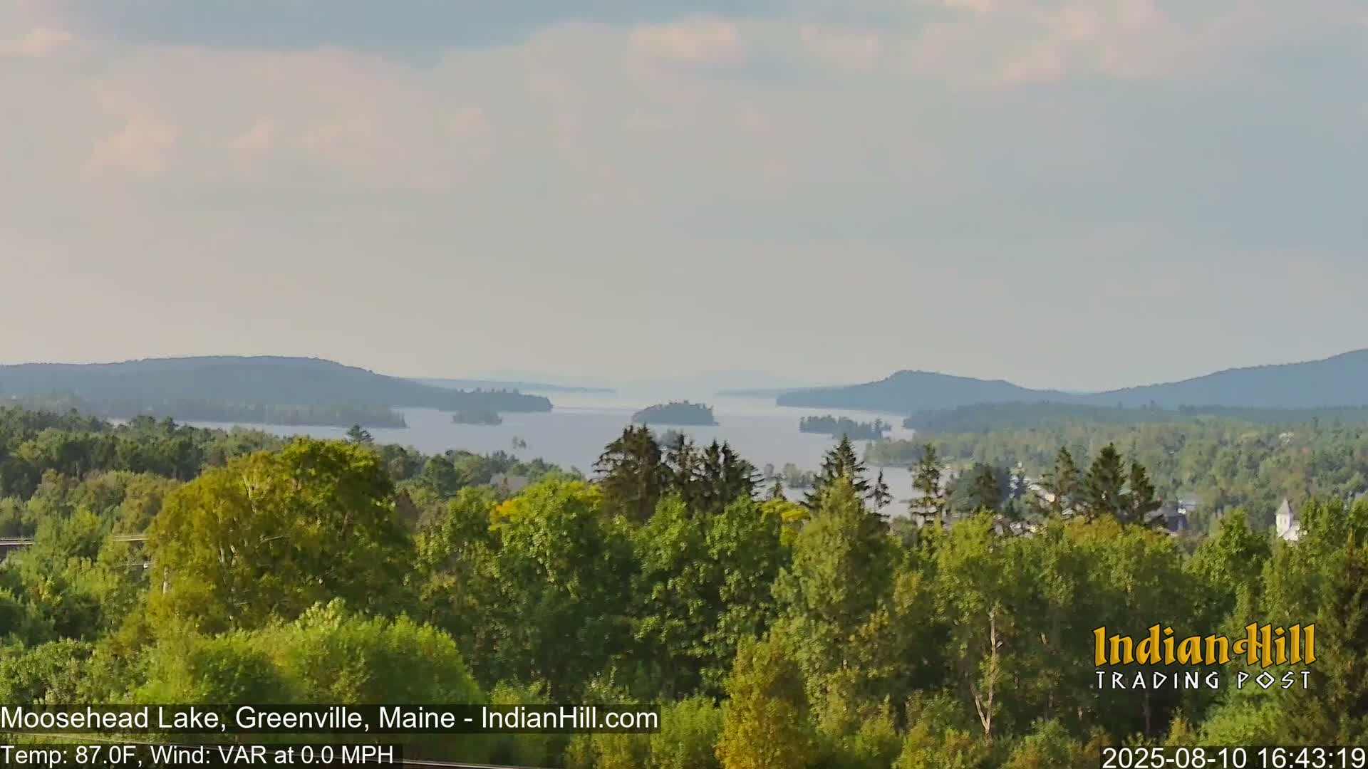 Moosehead Lake Skyline Live Cam - Maine, USA