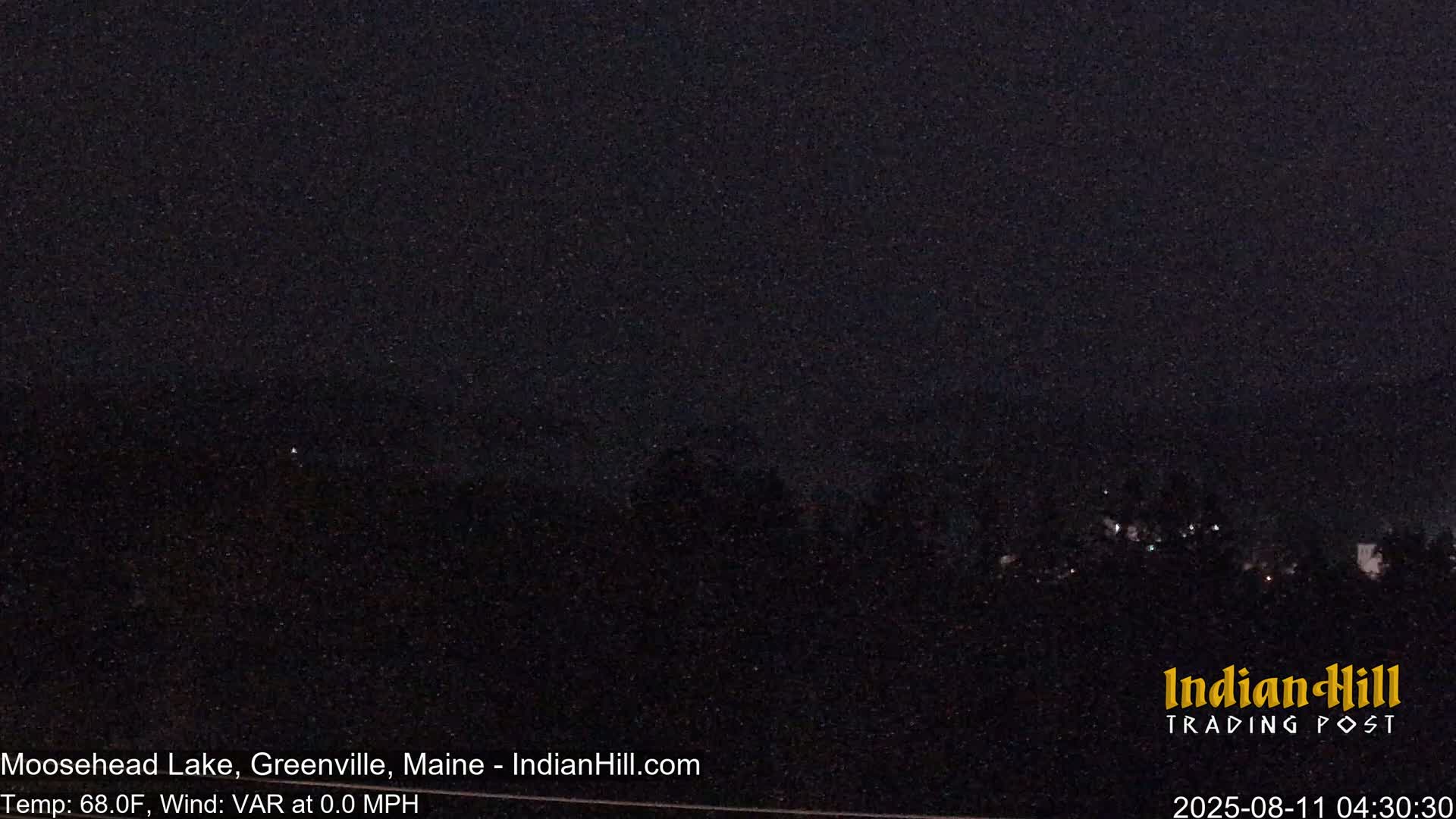 Moosehead Lake Skyline Live Cam - Maine, USA