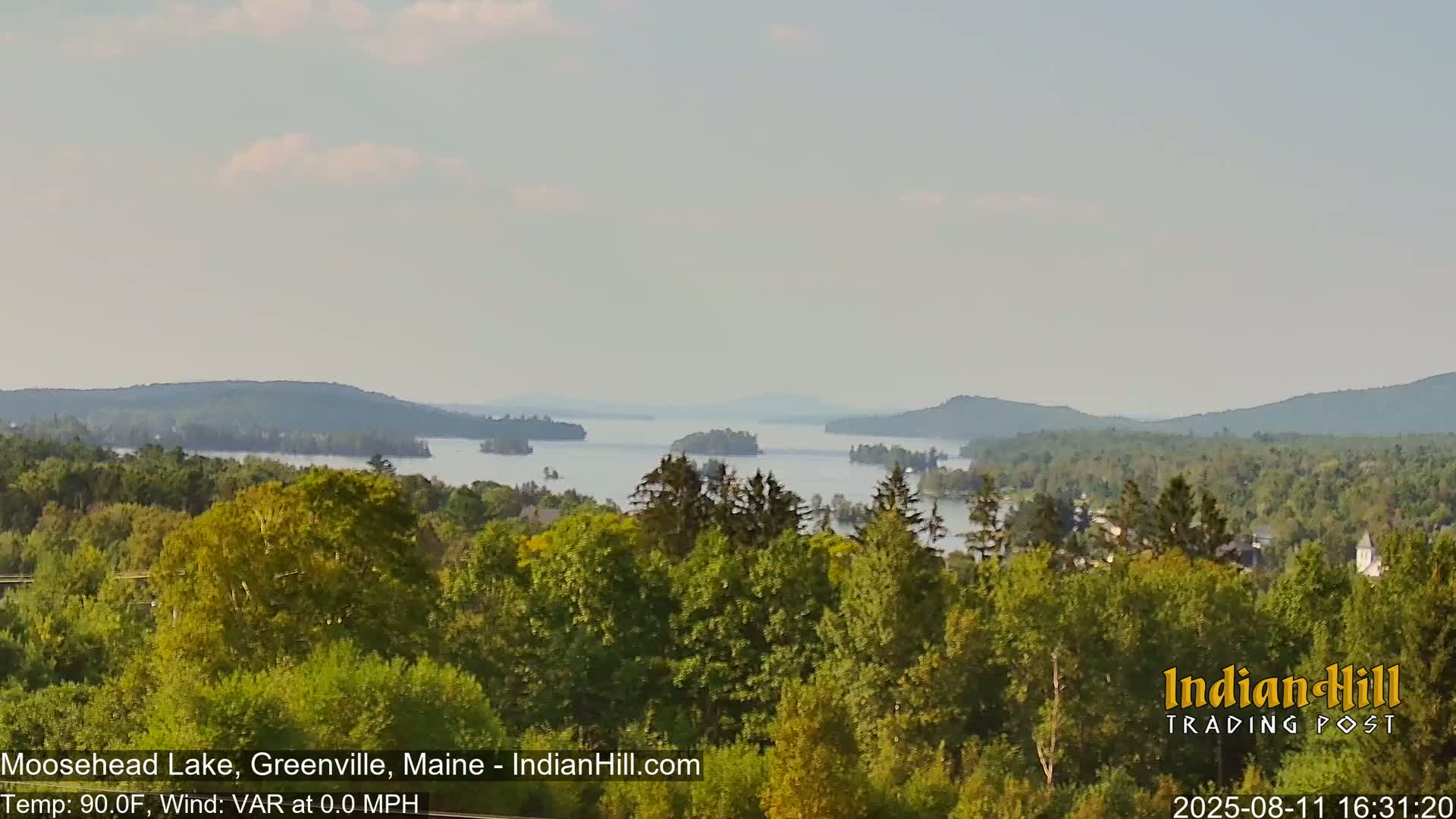 Moosehead Lake Skyline Live Cam - Maine, USA