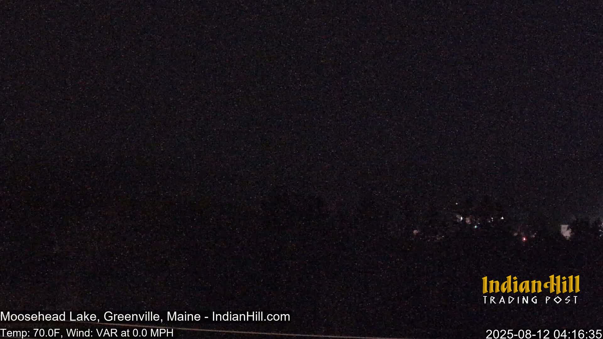 Moosehead Lake Skyline Live Cam - Maine, USA