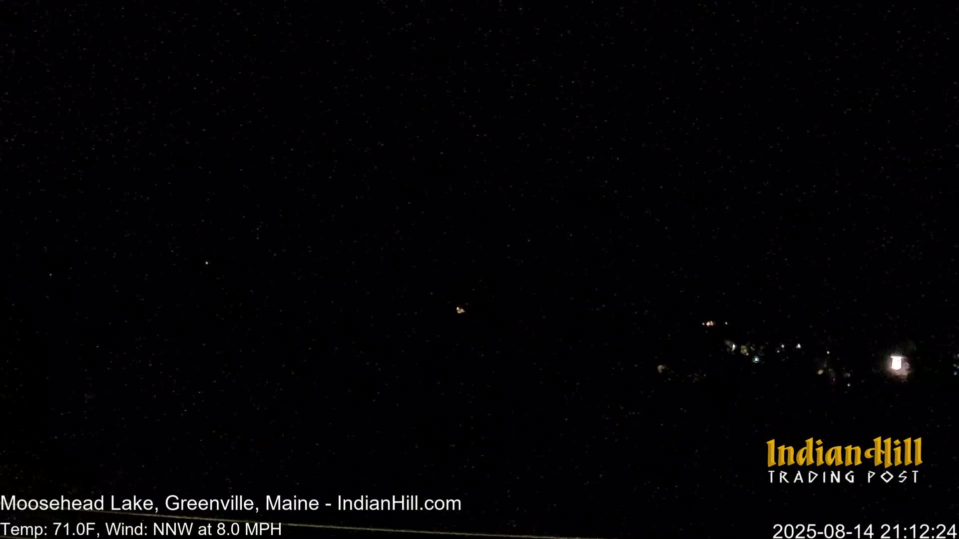 Moosehead Lake Skyline Live Cam - Maine, USA